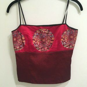 Red Cropped Top - Size S